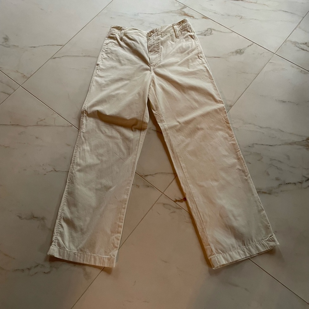 J Crew cream chinos